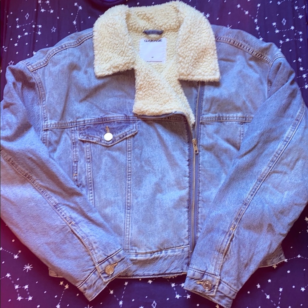 GARAGE - Sherpa moto jean jacket
